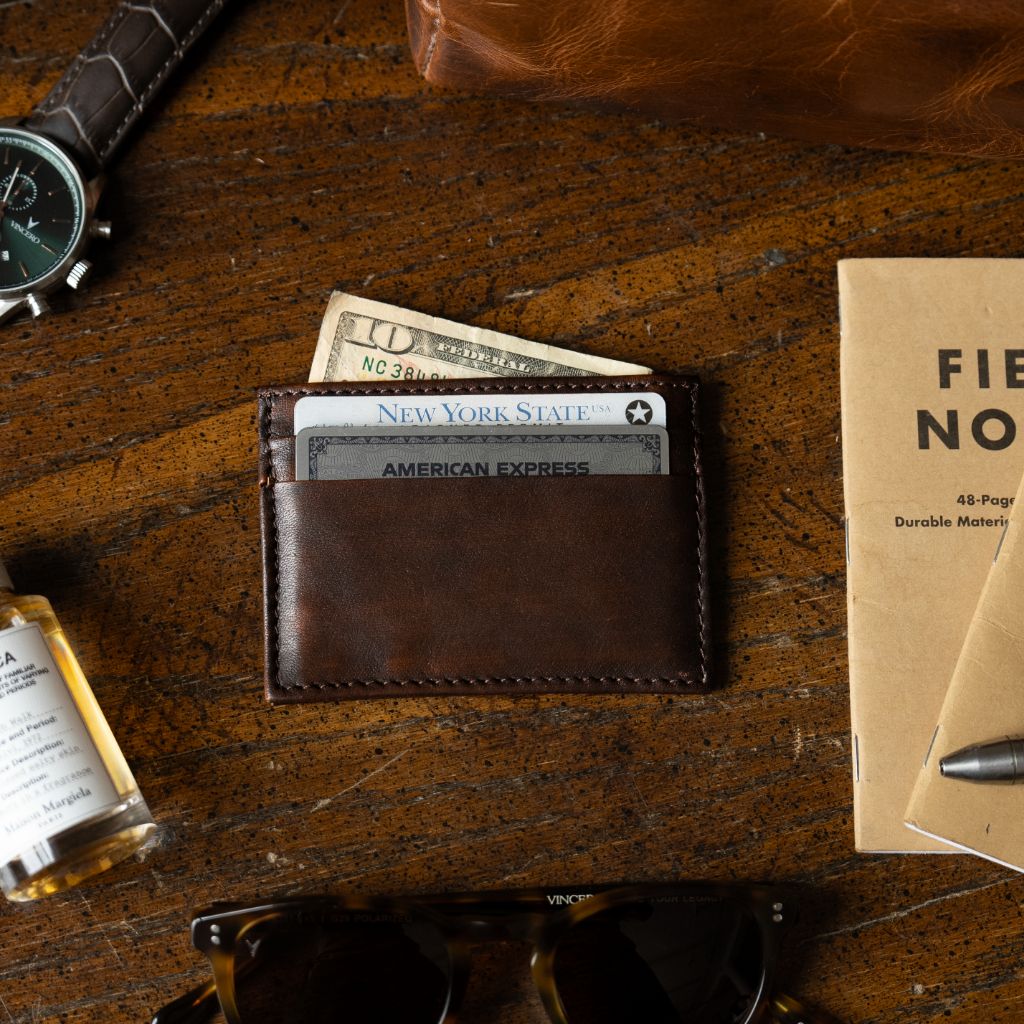 Leather Card Holder | Black Coffee - Image 7