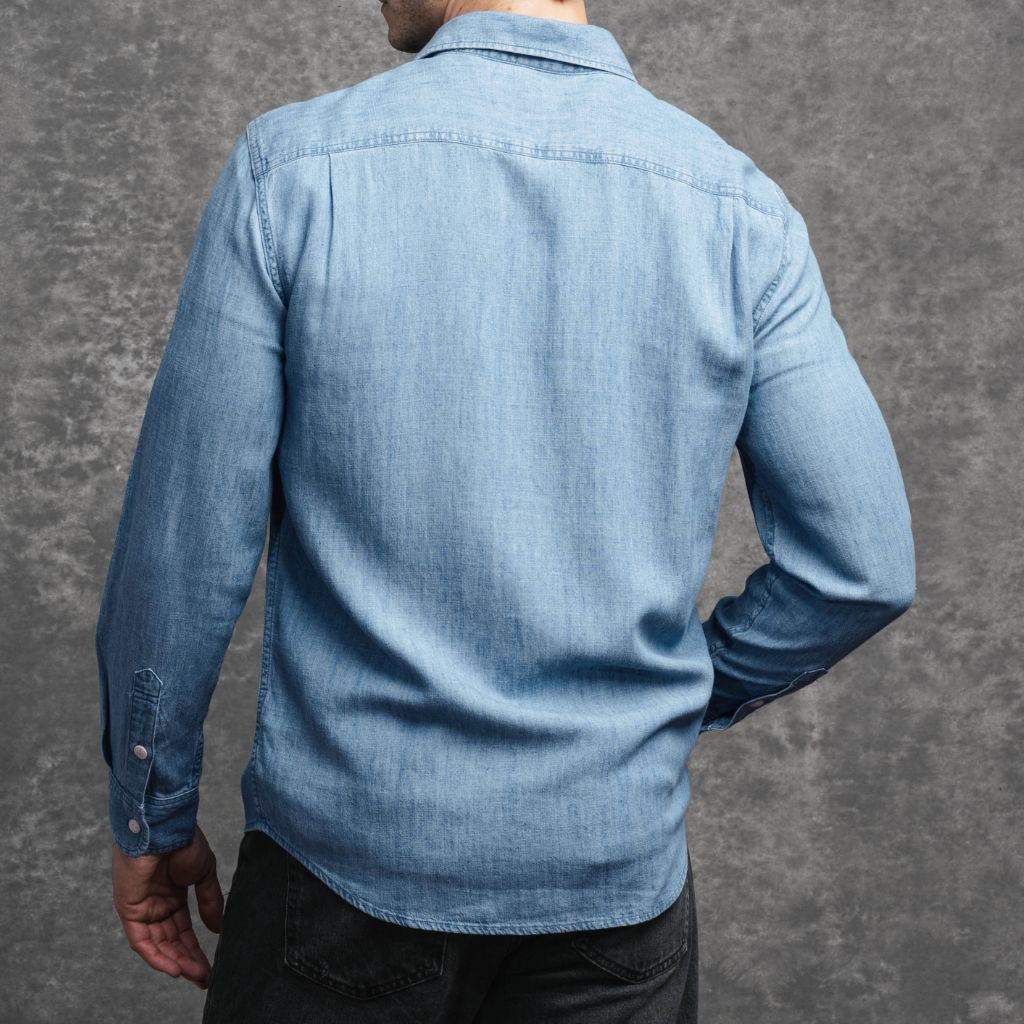 Chambray Workshirt | Vintage Indigo - Image 7