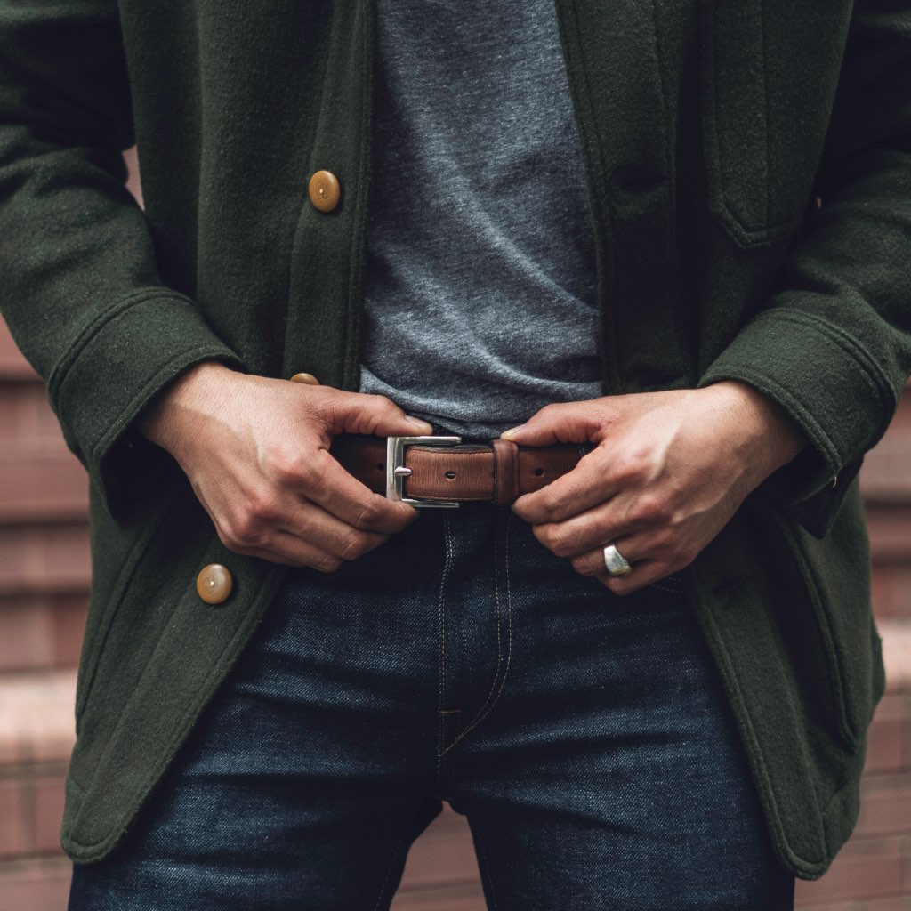 Men's Classic Leather Belt | Arizona Adobe - Image 4