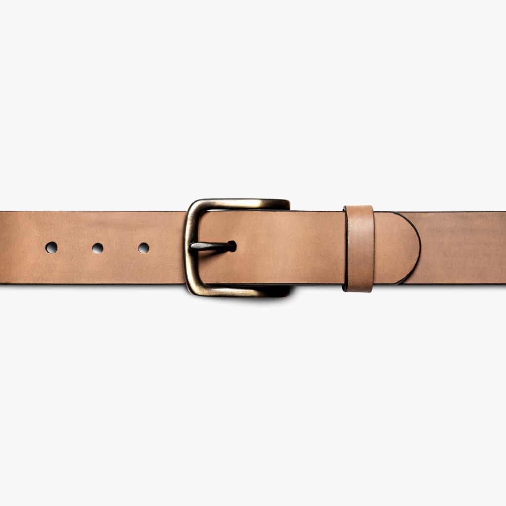 Men's Heritage Leather Belt | Natural - Image 2