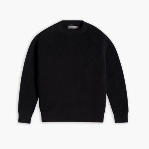 Ribbed Crewneck | Black