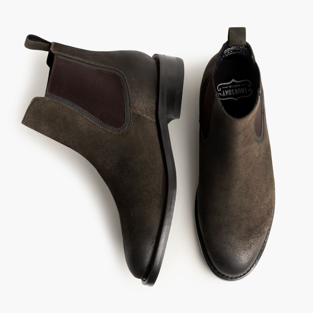 Duke | Dark Olive Suede - Image 3