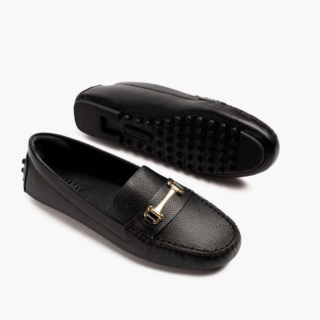 Driving Loafer | Black & Gold - Image 4