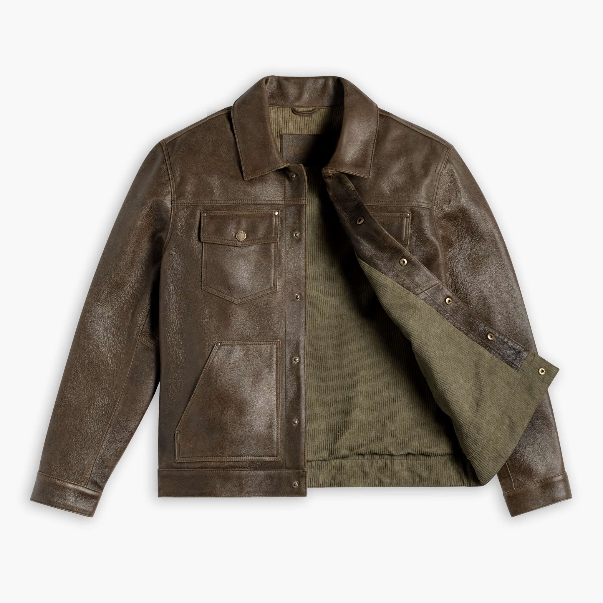 Roughout Cruiser Jacket | Dark Olive - Image 5