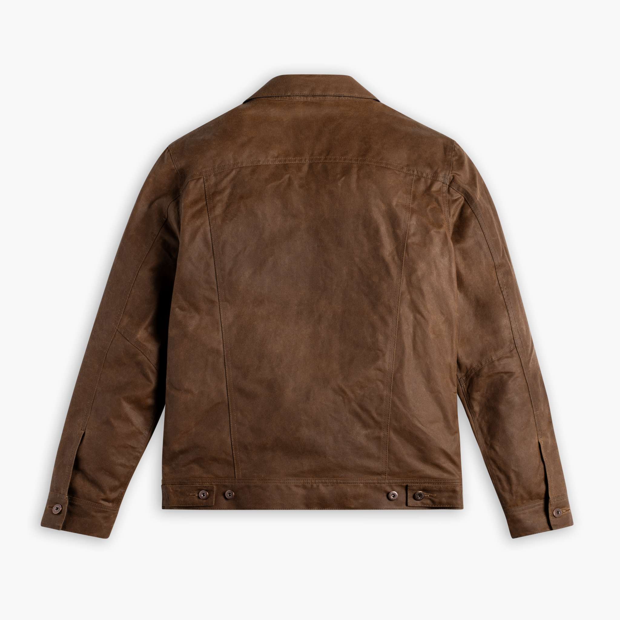 Waxed Trucker Jacket | Coyote - Image 6